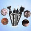 4 in 1 Rechargeable Hair Trimmer Electric Shaver 360 Degree Rotating Wet Dry Use with Vacuum Cleaning System for Nose Ear Beard Sideburn Eyebrow Underarms view 4