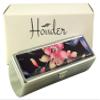 Houder Designer Lipstick Case with Mirror for Purse - Decorative Lipstick Holder with Gift Box - Velvet Lined - Protect Your Lipsticks in Style (Orchids) view 1