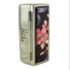 Houder Designer Lipstick Case with Mirror for Purse - Decorative Lipstick Holder with Gift Box - Velvet Lined - Protect Your Lipsticks in Style (Orchids) view 3