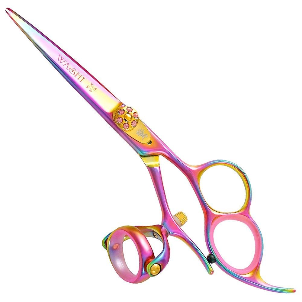 Washi Beauty - Golden Rose 3 Hole Double Swivel 5.75" Hair Cutting Shear Scissor