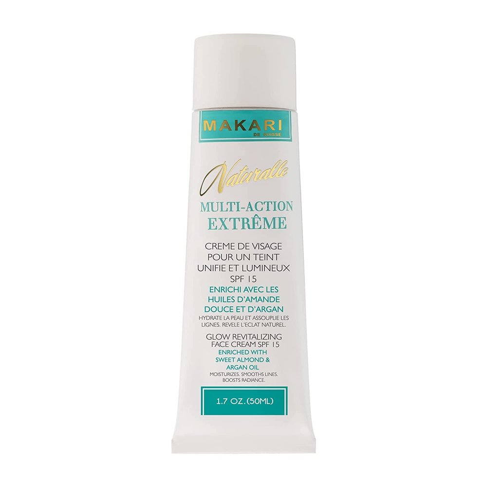 Makari Naturalle Multi-Action Extreme Moisturizing Brightening Cream (1.7 oz) | Clarifies Dark Spots and Blemishes | Protects Against Sun | Softens Skin | Recommended for Sensitive to Dry Skin Types