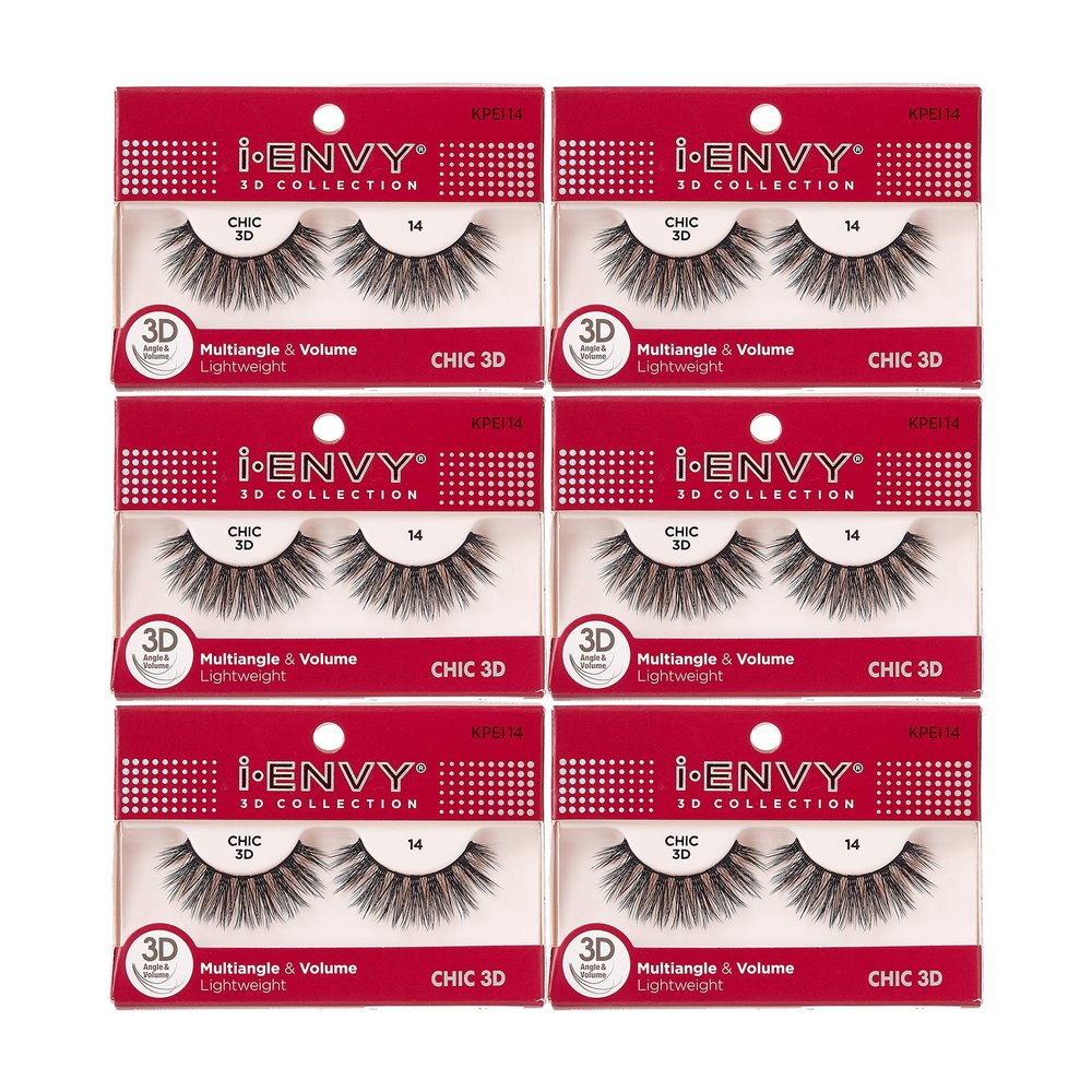i-Envy 3D Glam Collection Multi-angle & Volume (6 PACK, KPEI14)