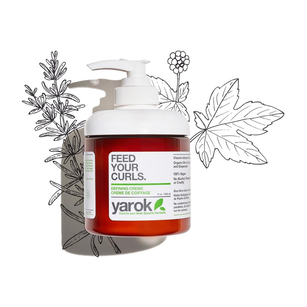 Organic Styling Cream  Yarok Hair Products  Luxury Moisturizing Vegan Defining Creme  All Natural, Non Toxic  8 Ounces