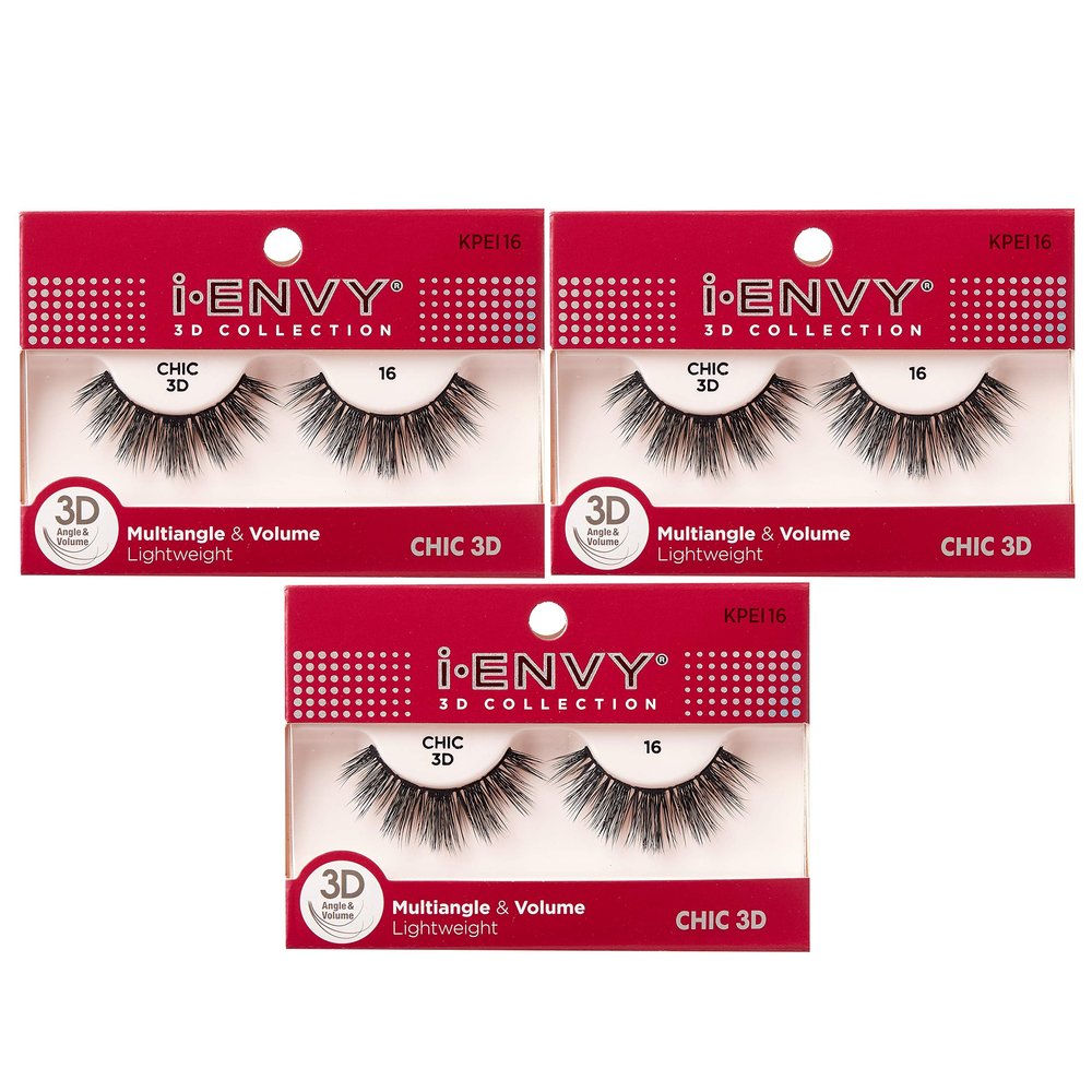 i-Envy 3D Glam Collection Multi-angle & Volume (3 PACK, KPEI16)