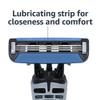 Amazon Basics 3-Blade Disposable Razors for Men, 6 Count, 2 Packs of 3 (Previously Solimo) view 4