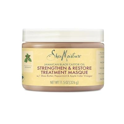 SheaMoisture Jamaican Black Castor Oil Treatment Masque Jamaican Black Castor Oil For Dry Hair Paraben Free Hair Mask 11.5oz