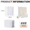 220 Pcs 3 Layer Cotton Makeup Pads Rectangle Facial Cotton Puffs for Makeup Remover & Cleansing view 2