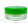 (1000 Pieces Jars + Lid) Beauticom 3G/3ML Round Clear Jars with GREEN Screw Cap Lids for Scrubs, Oils, Toner, Salves, Creams, Lotions, Makeup Samples, Lip Balms - BPA Free view 3
