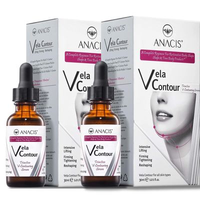 Advanced Neck Serum  V line Jawline - Fine Lines - Neck Wrinkles - Sagging Skin - Serum for Women and Men. Anacis (2 pack x 30ML)