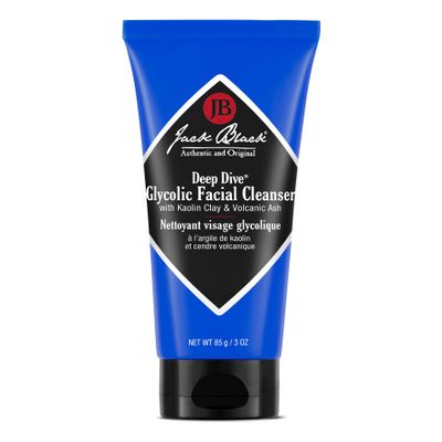Jack Black Deep Dive Glycolic Facial Cleanser, Clay-Based Cleanser, 3 Fl Oz