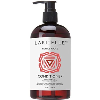 Laritelle Organic Anti-Thinning Conditioner | Fortifying, Strengthening & Rejuvenating | Prevents Hair Loss and Shedding, Promotes New Hair Growth | Ayurvedic Herbs, Lavender, Ginger, Rosemary