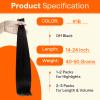 Full Shine U Tip Hair Extensions Human Hair, 1B Natural Black 16 Inch 50G view 4