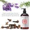 Laritelle Organic Shampoo Fertile Roots 17.5 oz  Fights Hair Loss & Promotes Healthy New Growth with Lavender, Ginger, Rosemary, Patchouli, Clary Sage  Strengthens, Nourishes & Balances Scalp view 3