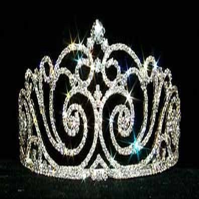#12736 - Diamond Top Swirl Tiara