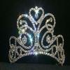 #11867SM - Small Flourishing Heart Tiara - Contoured view 1