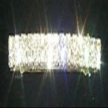 #11076G - 2 Row Rhinestone Barrette - Gold