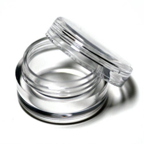 100 Clear Plastic Cosmetic Sample Containers (5 Gram) by Daybeauty