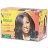 Hawaiian Silky Herbal Sensitive Scalp/Super Frise No Lye Relaxer-2 Complete Application by Hawaiian Silky