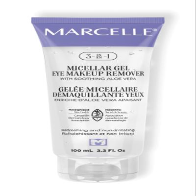 Marcelle 3-in-1 Micellar Gel Eye Makeup Remover with Soothing Aloe, 100 ml
