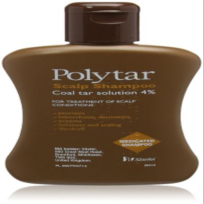 Polytar Liquid Concentrated Antiseptic Tar Medicated Scalp Cleanser Shampoo 150 Ml (Pack Of 2)