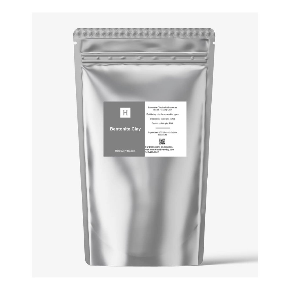 Bentonite Clay -Deep Pore Cleansing Healing Clay - 1 Pound - Indian Healing Clay - Century old formula for skin rejuvenation and detoxification