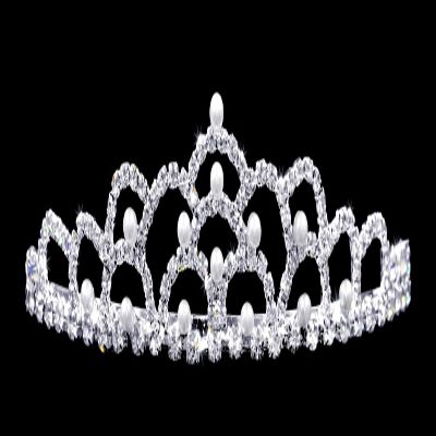 #10235 - Pearl Mountain Crystal Tiara