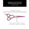 DreamCut Left Handed 6" Razor Edge Pink Titanium Coated Barber Hair Scissors view 2