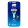 Schick Quattro You Sensitive Piece Of Mind Disposable Razor For Women, 4 Count view 1