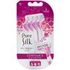 Pure Silk Contour 3 Premium Disposable Razor, 4 Count view 2