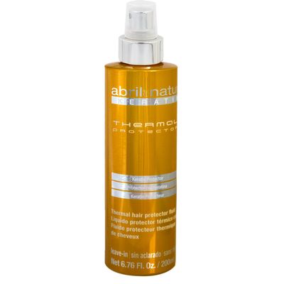 abril et nature - Keratin Repair Thermal Protector - All Hair Types - Protects Hair from Straighteners and Hair Dryers - With Keratin - Hydrated and Soft Hair - 200 ml