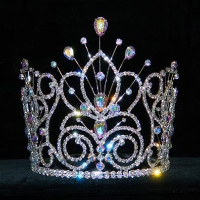 #16109 - Maus Spray Crown - AB Silver- 6"