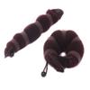2 Pcs Hair Tools Beauty Buns Magic Hair Styling Styler Twist Ring Former Shaper Doughnut Donut Chignon Bun Maker Clip Hair Curler Accessories (1pack=1pc small+1pc large) (Coffee) view 1