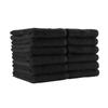 Arkwright Bleach Proof Salon Towels - Pack of 12 - Highly Absorbent, 100% Cotton, Quick Dry Spa Face Towel for Hair Stylist, Barber, Pedicure, and Esthetician, 16 x 27 in, Black view 1