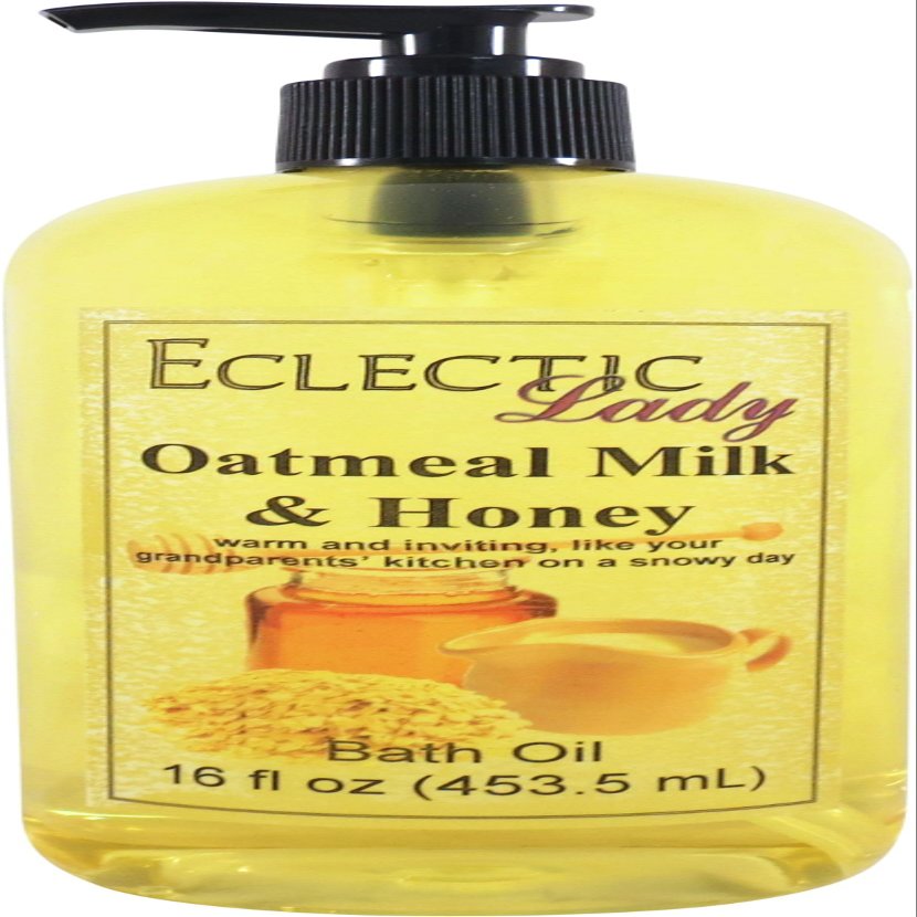 Oatmeal Milk And Honey Bath Oil, Relaxing Bathing Oil, 16 oz