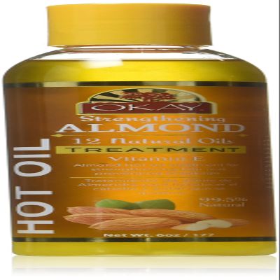 Almond Hot Oil Treatment for Strengthening Promotes Strong Hair Prevents Breakage Restores Hair Nourishes&Smoothes Cuticle Improves Hair Appearance Silicone&Paraben Free For All Hair Types and Textures Made in USA 6oz