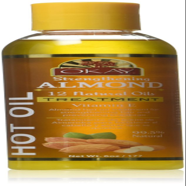 Almond Hot Oil Treatment for Strengthening Promotes Strong Hair Prevents Breakage Restores Hair Nourishes&Smoothes Cuticle Improves Hair Appearance Silicone&Paraben Free For All Hair Types and Textures Made in USA 6oz