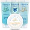 BERGMAN KELLY Round Hotel Soap Bars, Shampoo & Conditioner 3-Piece Set (1 oz each, 150 pc total, Tropical Waterfall), Delight Your Guests with Refreshing Bulk Travel Size Hotel Toiletries view 1