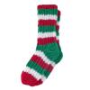 Earth Therapeutics Cozy Socks with Shea Butter - Red + Green Stripe view 1
