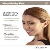Heliums Bobby Pins - Light Ash Blonde - 2 Inch Wavy Hair Pins, Matte Metallic Color Blends with Light Ash Blonde Hair, 48 Count view 2