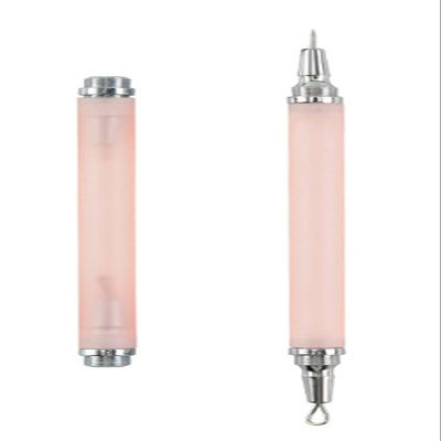 1Pcs Stainless Steel Pimples Blackhead Pins with Double Hidden Needle Steel Ring Squeeze Comedone Extractor Tool For Zit White head Color Random
