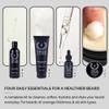 ZEUS Everyday Beard Kit for Men, Facial Hair Shampoo, Conditioner, Oil, Balm & Tin Gift Box, Premium Beard Care & Grooming Set (Made in USA) Vanilla Rum view 2