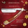 Amazing Naked Armor Straight Razor Kit - Shave-Ready Japanese Steel Blade, Complete Straight Razor Shaving Kit for Men, Straight Razor Beginner Kit, Straight Edge Razor Kit (Brown) view 2
