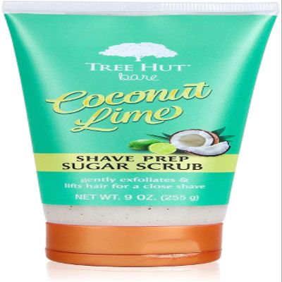 Tree Hut Bare Shave Prep Sugar Scrub, 9oz, Essentials for Soft, Smooth, Bare Skin
