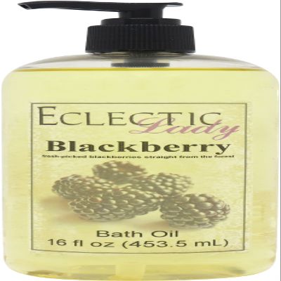 Blackberry Bath Oil, Scented Body Oil, Relaxing, 16 oz