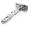 American Made Luxury Double Edge Safety Razor Handle: TIMELESS RAZOR: Pineapple Design: Made in USA view 2