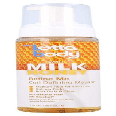 Lotta Body Mousse Curl Define Milk & Honey 7 Ounce Refine Me (Pack of 6)