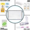 Convenience Kits International Women's 10-Piece Deluxe Kit with Travel Size TSA Compliant Essentials, Featuring: Pantene Hair Products in Reusable Toiletry Bag - Clear color view 3