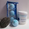 Bath Bomb Products - Bubble Bath Truffles: Ocean Waves 3 Pack Bath Truffles, 32 oz Ocean Therapy Dry Salt Scrub, Pumice Stone by Dead Sea Spa Care, Bubble Bath, Bubble Truffles, Bath Truffle view 1