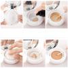 15ml 0.5oz Empty Portable Luxurious Air Cushion Puff Box Dressing Case Powder Box BB Cream Container Holder with Air Cushion Sponge Powder Puff and Mirror (Golden) view 2
