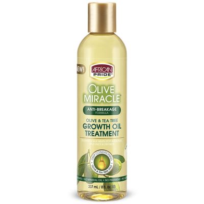 African Pride Olive Miracle Anti-Breakage Maximum Strengthening Growth Oil 237 ml/8 fl.oz